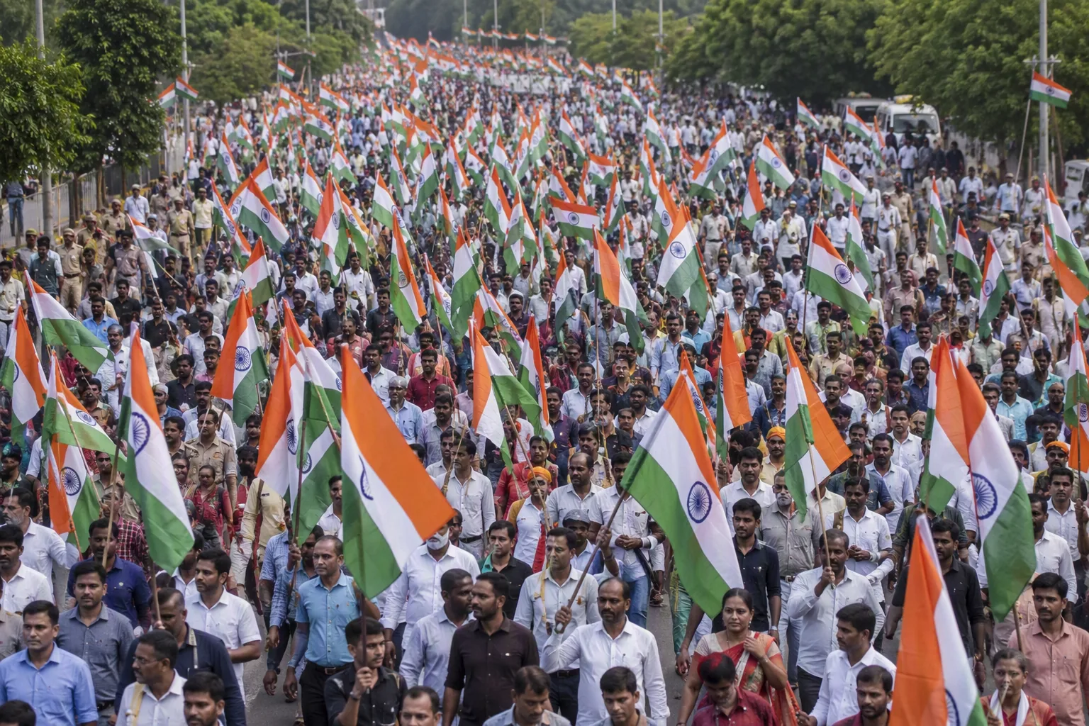 Thousands Rally in Bihar and Jharkhand for Tiranga Yatra on Independence Day