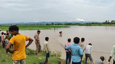 Crocodile sighting in Rapti River raises alarm for Kanwar pilgrims