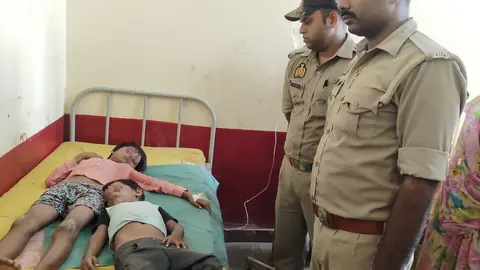 बांदा पुलिस ने बच्चों की जान बचाकर दिखाई बहादुरी