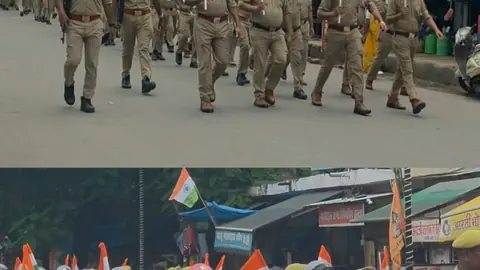 हमीरपुर में पुलिस ने तिरंगा यात्रा का आयोजन किया