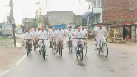 श्रावस्ती में SSB ने 'फिट इंडिया' साइकिल रैली का आयोजन किया