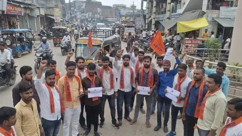 ABVP का झारखंड सरकार के खिलाफ प्रदर्शन, छात्रों की मांगें अनसुनी
