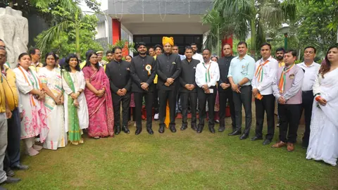 Independence Day in Ghaziabad Celebrated with Flag Hoisting and Tree Planting