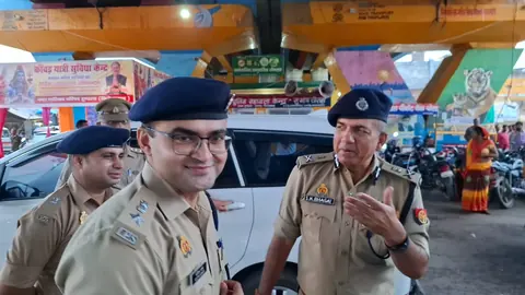 कांवड़ यात्रा के लिए फिरोजाबाद में सुरक्षा का निरीक्षण एडीजी ने किया