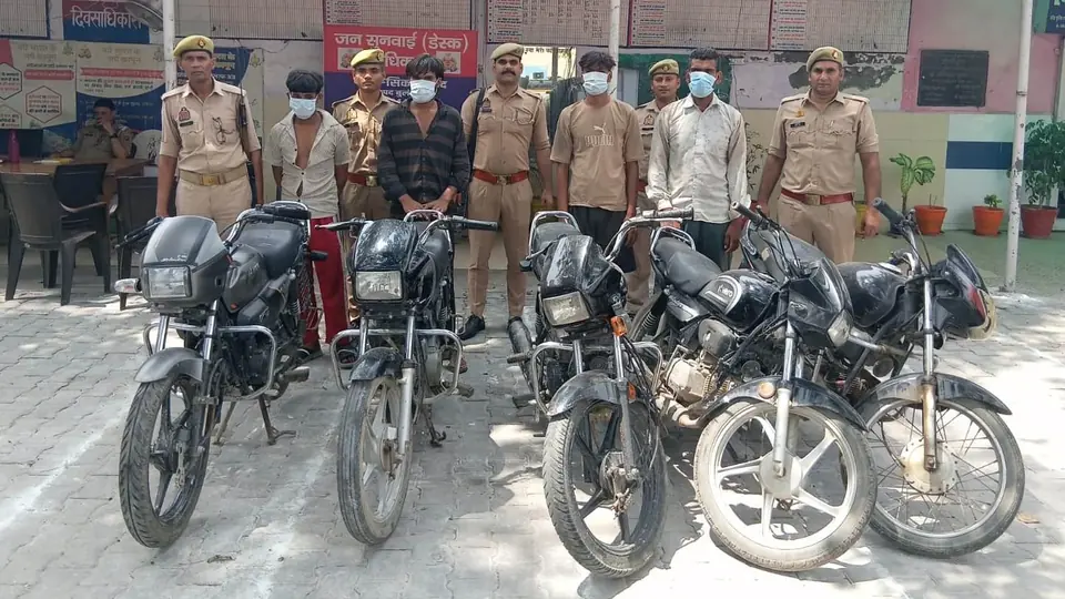 Bulandshahr police arrest five in major vehicle theft bust