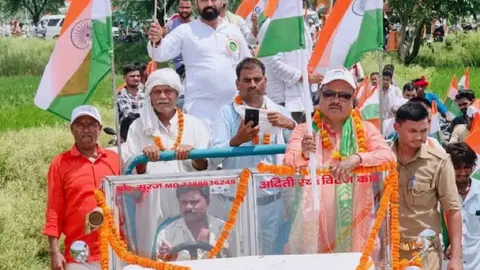 बीजेपी विधायक ने श्रावस्ती में भव्य तिरंगा यात्रा का आयोजन किया