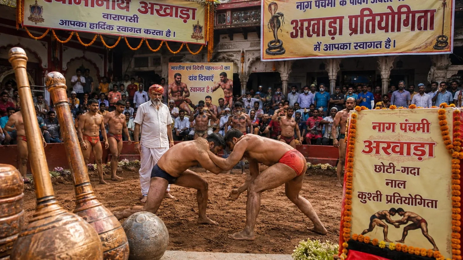 Wrestling tradition thrives in Varanasi as Nag Panchami celebrations begin