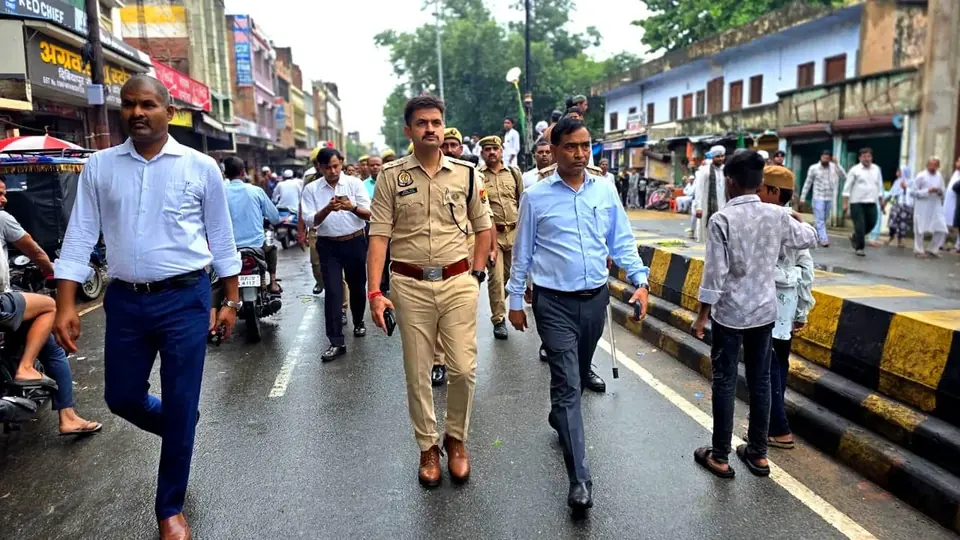 District Magistrate oversees Barawafat festival security measures in Auraiya