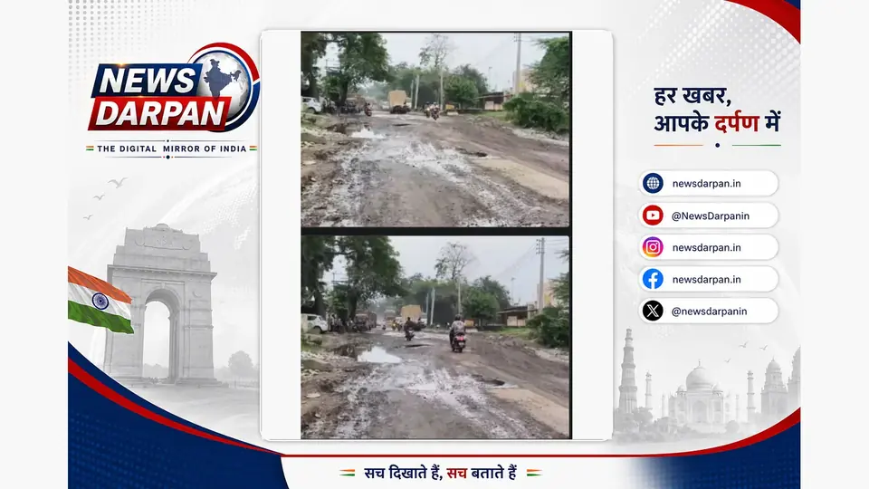 Heavy trucks ravaging Aligarh's Kasimpur-Cherat road, residents demand urgent repairs