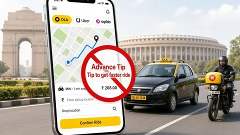 India bans ride-hailing apps from showing advance tipping prompts to passengers