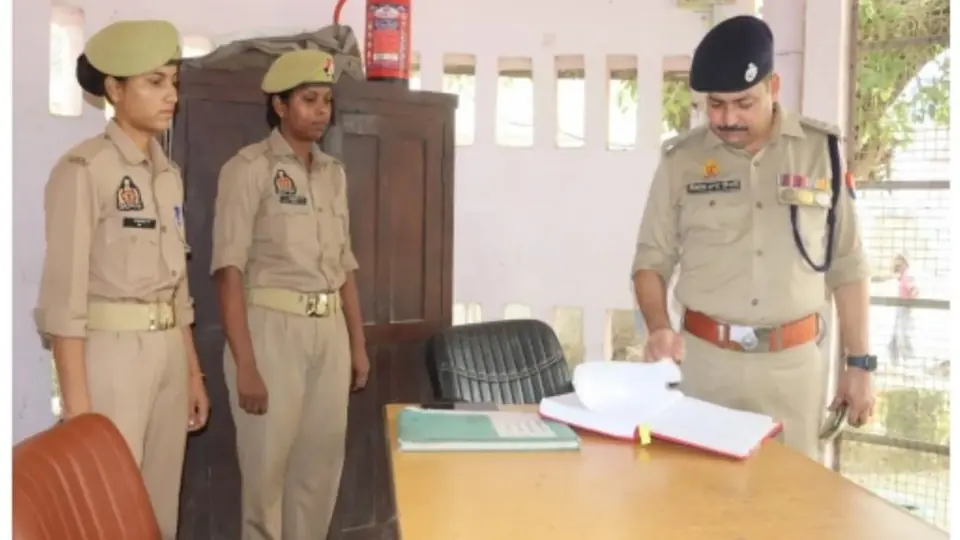 संभल के पुलिस अधीक्षक ने थाना कुड़फतेहगढ़ का अचानक निरीक्षण किया