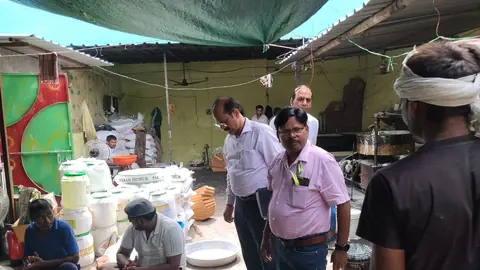 Food safety team destroys 35kg contaminated sweets in Jahangirabad raid