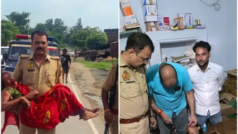 Police officer's quick thinking saves accident victim's life in Bahraich