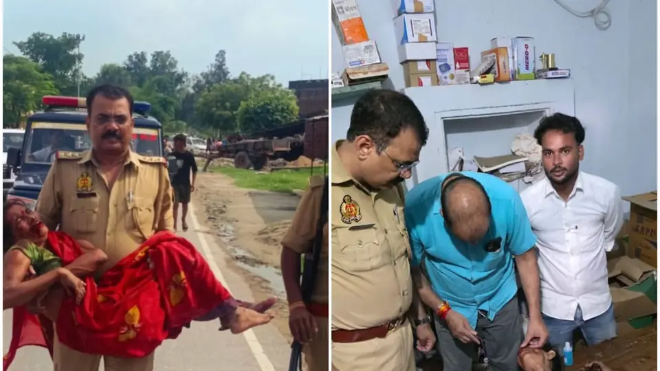 बहराइच के थानाध्यक्ष ने सड़क हादसे में घायल महिला की जान बचाई