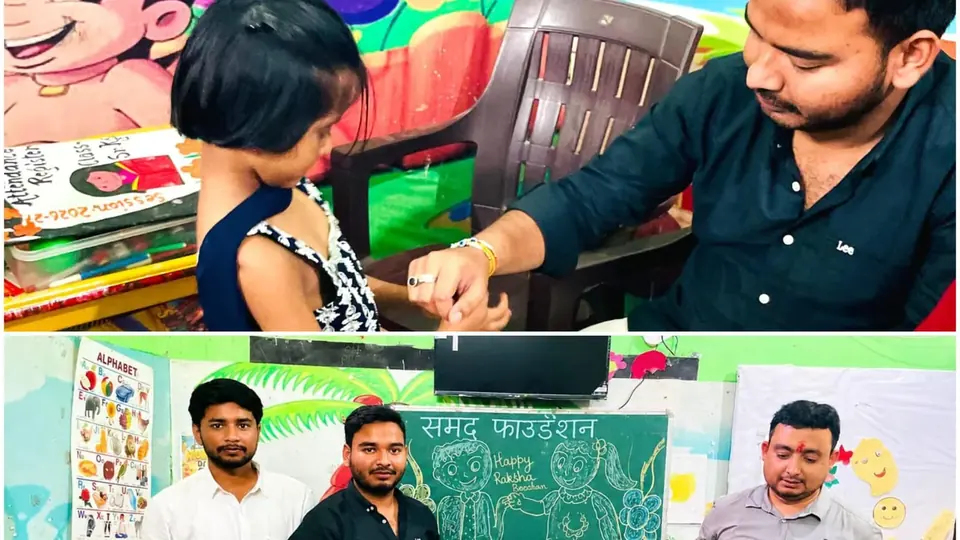 Samad Foundation celebrates Raksha Bandhan with 150 schoolchildren in Bahraich