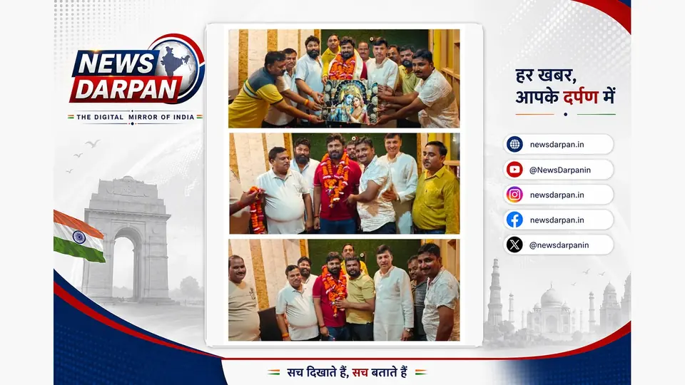 औरैया के कारोबारी शिवम गुप्ता का जन्मदिन व्यापार मंडल ने धूमधाम से मनाया