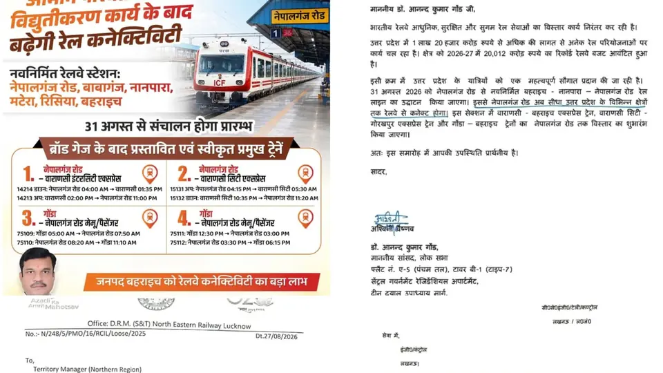 Bahraich-Nepalgunj railway line set to open August 31 after years of delay