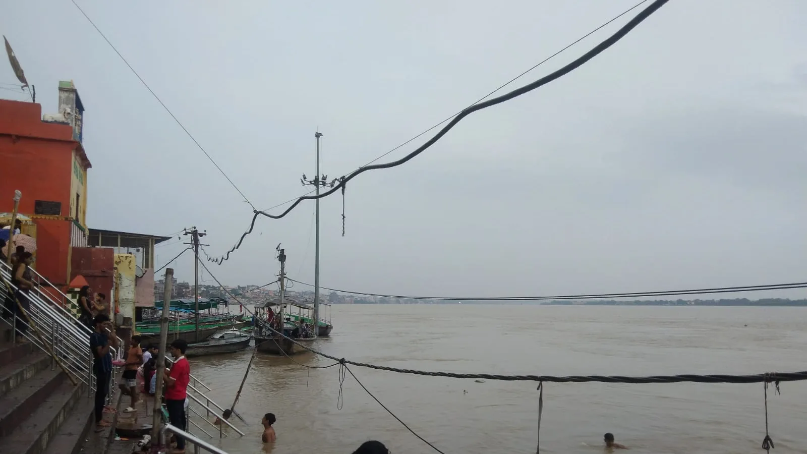 Ganges river in Varanasi approaching danger level as water rises rapidly