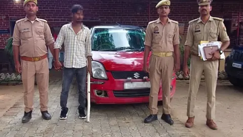 प्रतापगढ़ में जानलेवा हमले का आरोपी शाहरूख गिरफ्तार, कार और हथियार बरामद