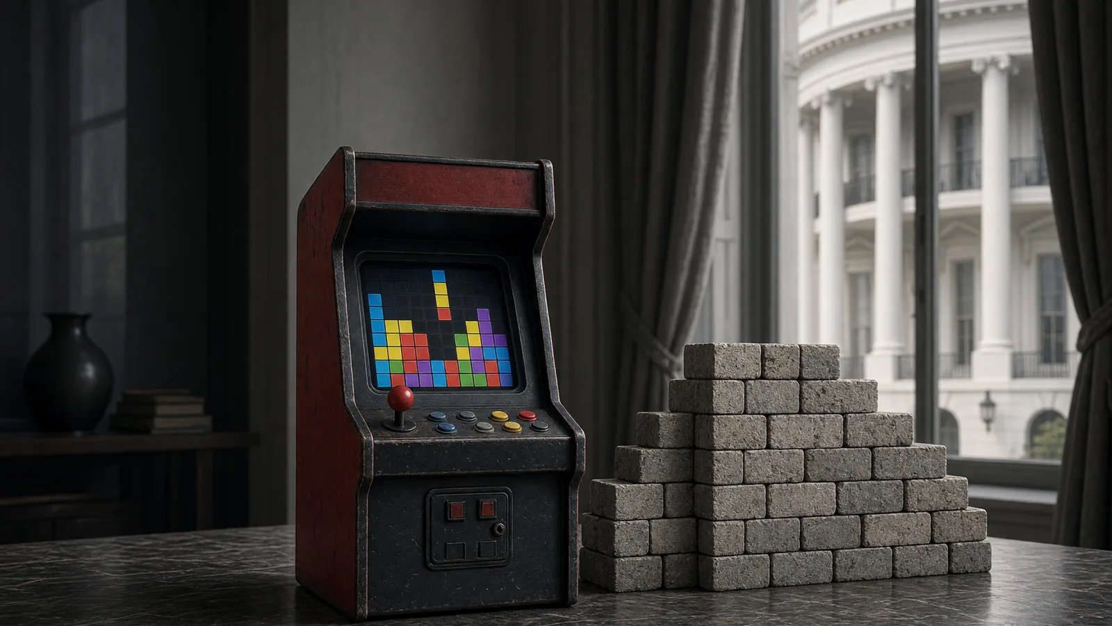 Tetris says it didn’t give White House permission for ‘Build the Wall’ game