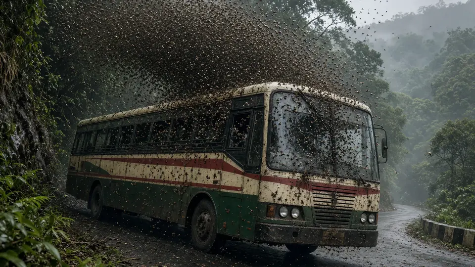 Giant honeybee swarm attacks KSRTC bus in Kerala, injures 17 passengers