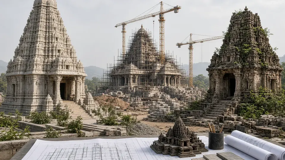 आंध्र प्रदेश में पांच हजार मंदिरों के निर्माण को तेजी देंगे नायडू