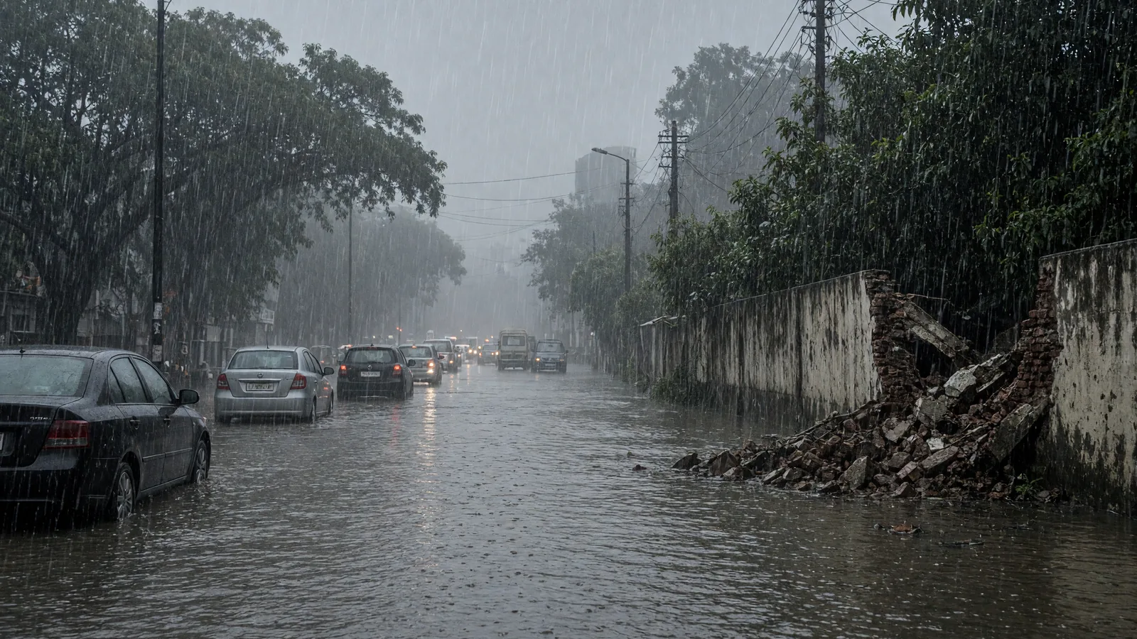 Heavy rain paralyses traffic in several parts of Bengaluru