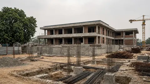 Siddaramaiah inspects construction of Congress Bhavan in Mysuru
