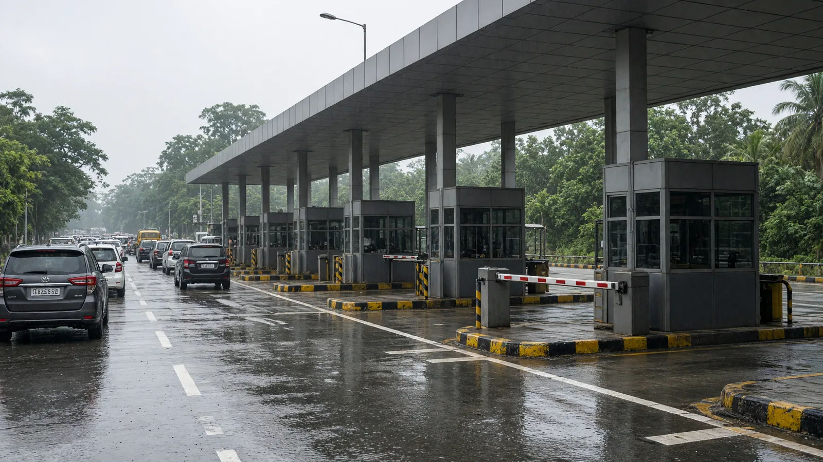 Suresh Gopi opens toll gates after seeing long queue of vehicles in Keralam’s Thrissur