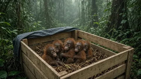 Indonesia steps in to save baby orangutans found motherless at Indian forest