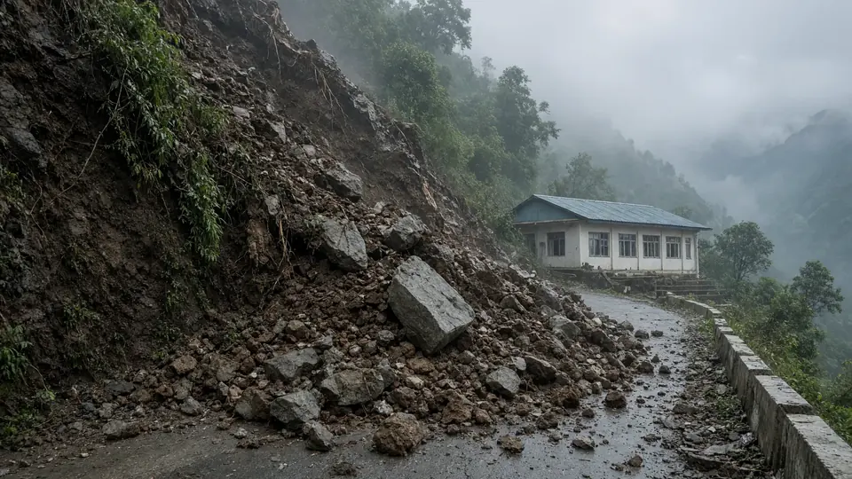 SSB ने पश्चिम सिक्किम के भूस्खलन में एहतियात के तहत लोगों को बचाया