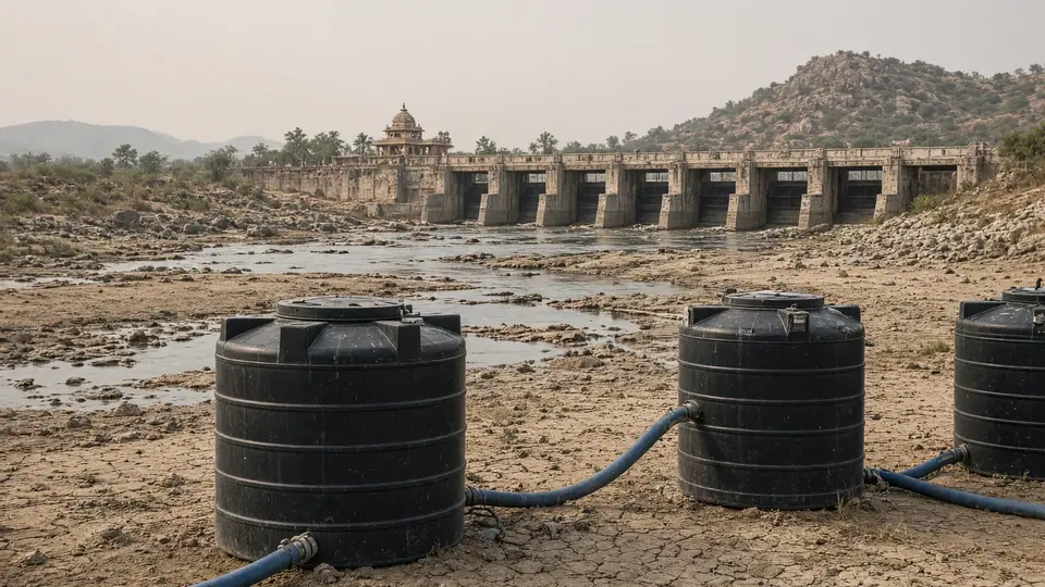 पानी की कमी में कुर्नूल गणेश विसर्जन की तैयारी पूरी