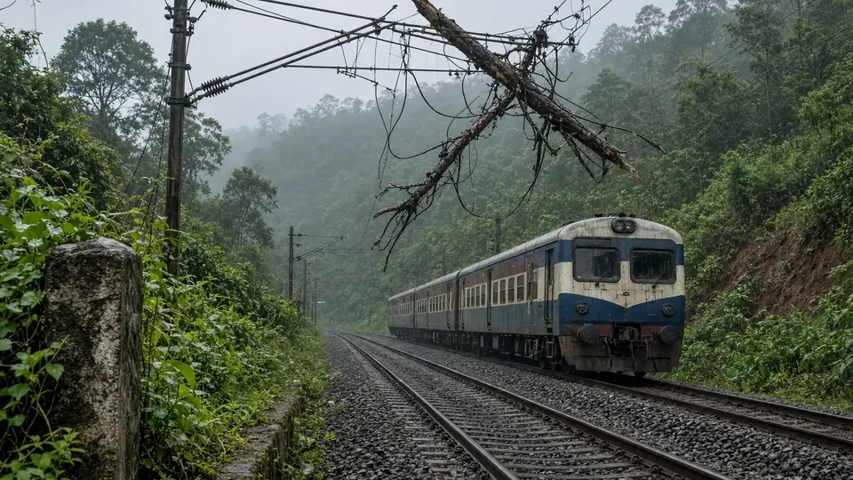 Fallen tree branch delays Bengaluru-bound express train nearly four hours