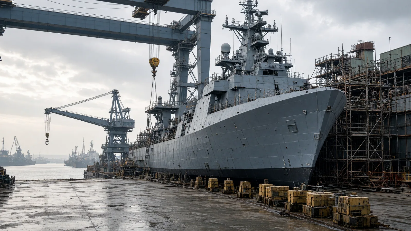 Cochin Shipyard begins construction of Navy's first next-generation missile vessel