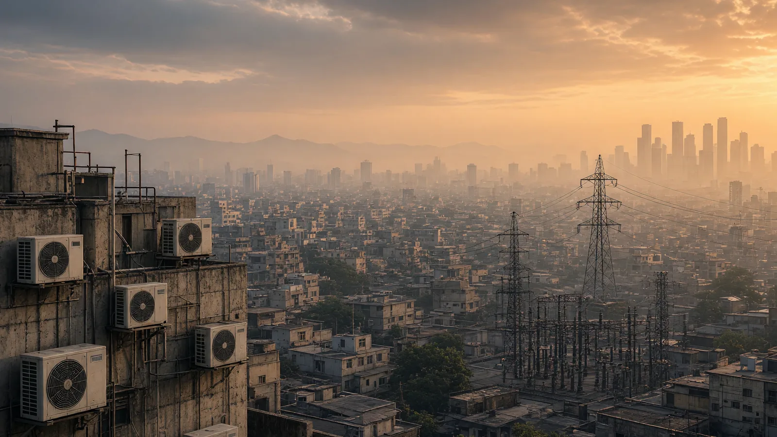 Air conditioning demand in Asia's heatwaves risks collapsing power grids when people need cooling most