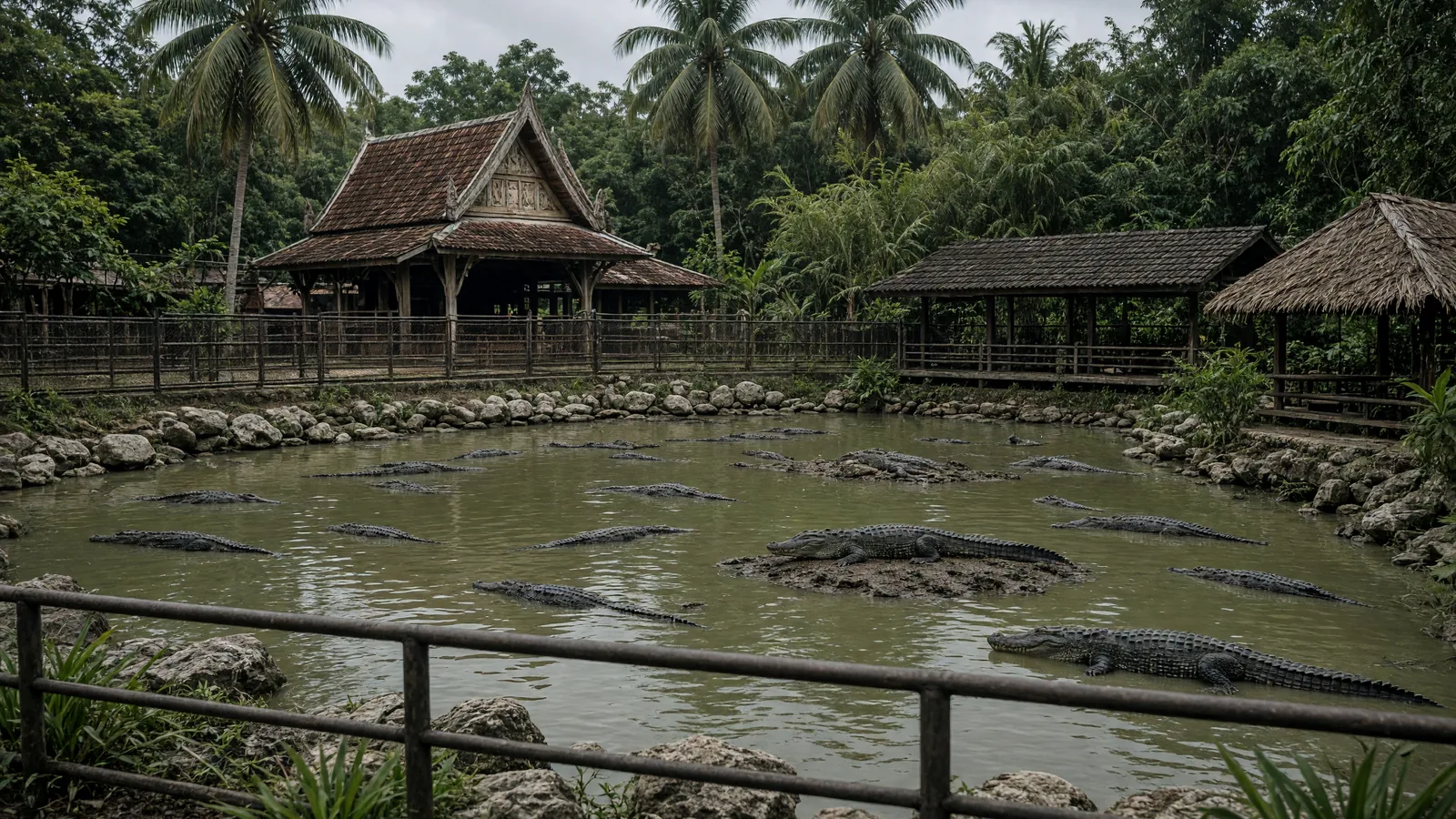 Overseas Tour Groups Largely Disappear From Thai Crocodile Farm