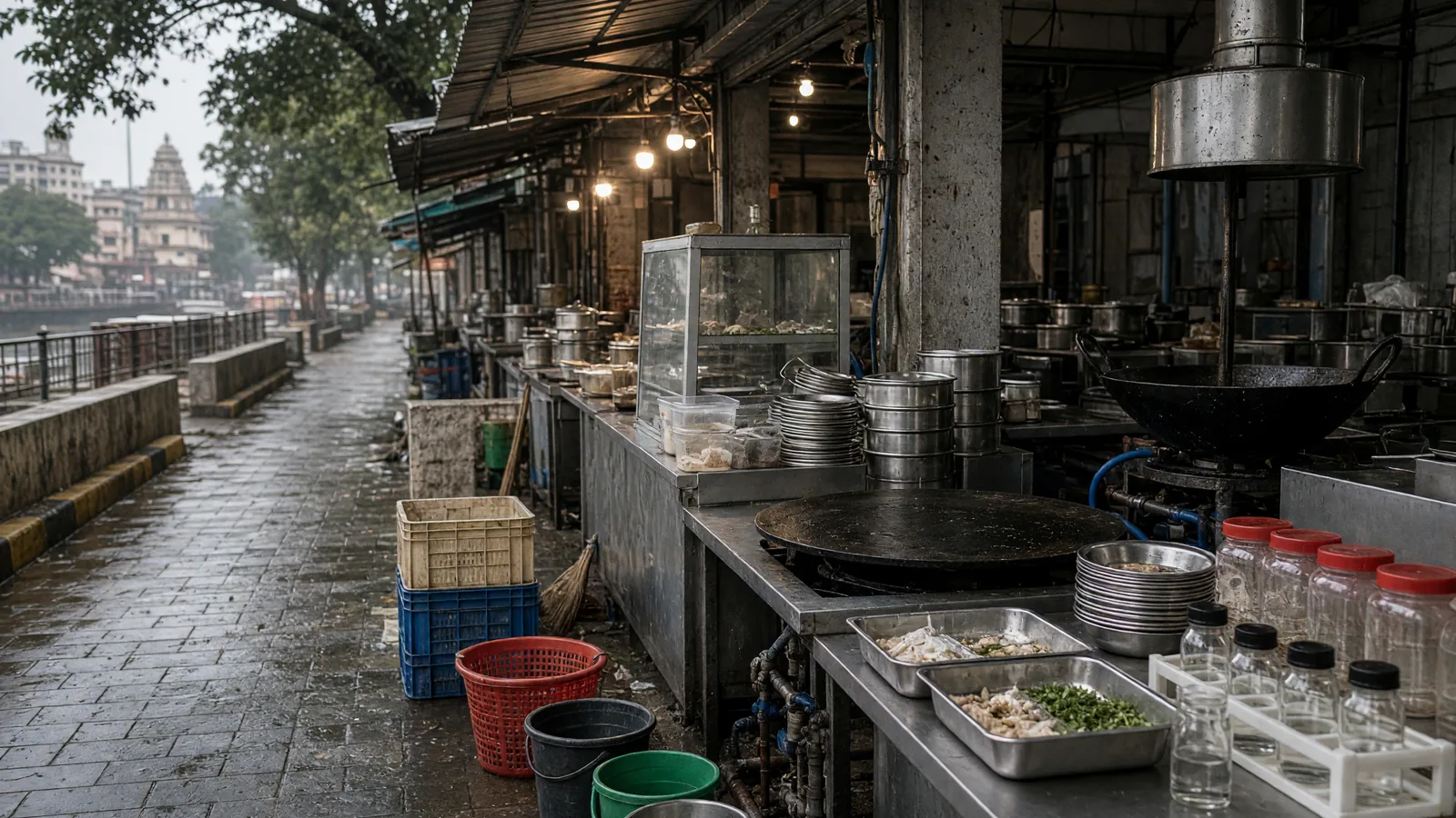 Vijayawada Eat Street Raided, Stalls Told To Ensure Hygiene, Fresh Food