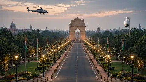 Central Delhi decked up, security tightened ahead of BRICS Summit