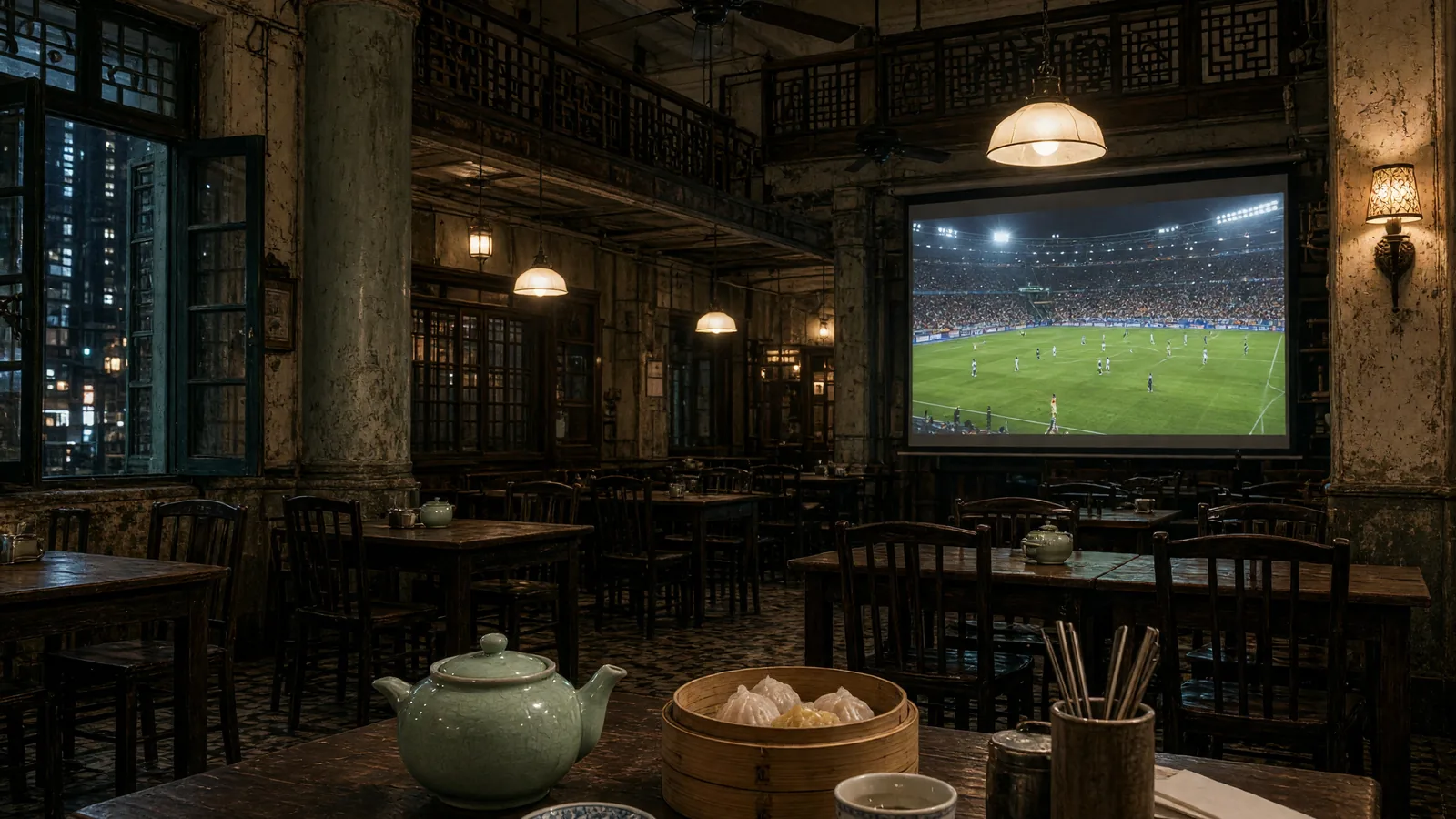 Hong Kong Heritage Restaurant Woos Young Fans With Late-Night World Cup Dim Sum