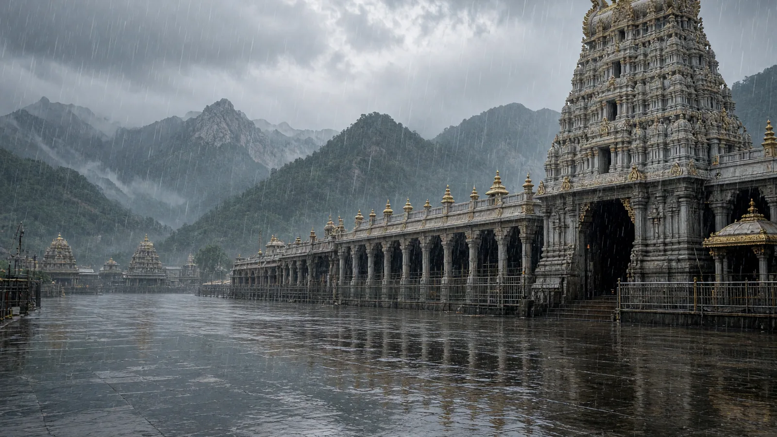 Sudden downpour brings relief to thousands of pilgrims gathered for Tirupati's Garuda Seva