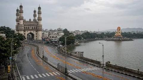 Ganesh Immersion Processions Fill Hyderabad Roads Around Charminar, Tank Bund
