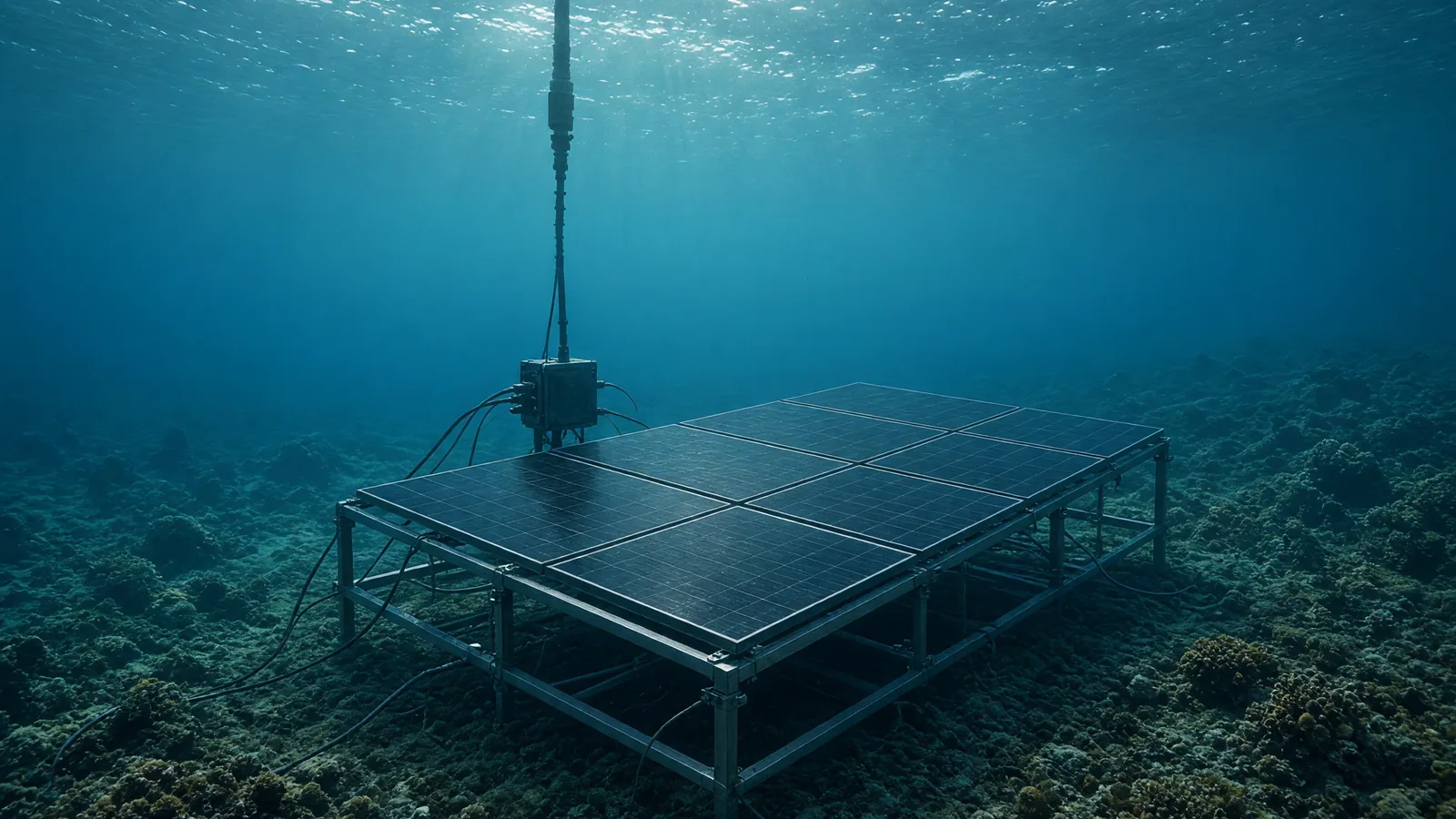 Scientists operate first underwater solar power system in open ocean
