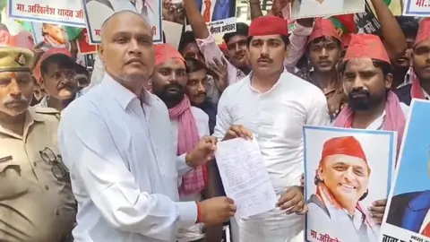 SP leader stages sit-in at Amethi tehsil over power cuts, farmer woes