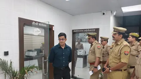 चार्ज संभालते ही एक्शन में डीसीपी ऋजुल, कई थानों का निरीक्षण