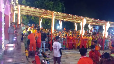 श्रावस्ती के शिव मंदिरों में कजरी तीज पर भक्तों का सैलाब