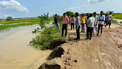 Rapti Recedes In Shravasti But Erosion, Waterlogging Keep Villages On Edge