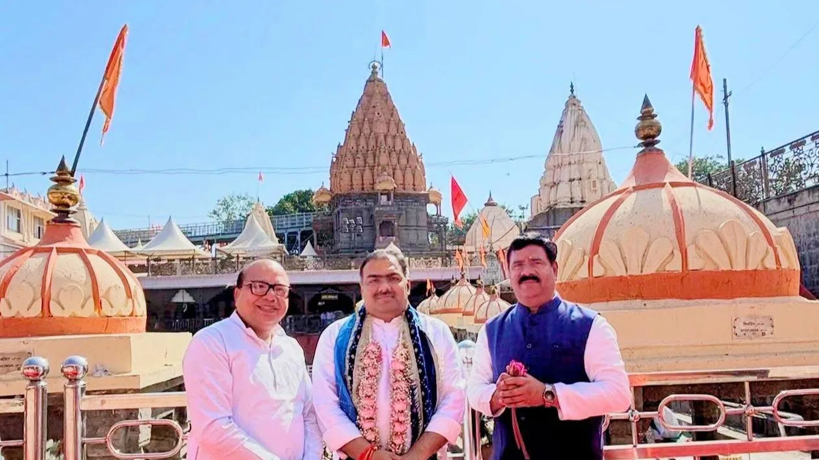 New MP BJP Organisation General Secretary Chandrashekhar Visits Mahakaleshwar Temple