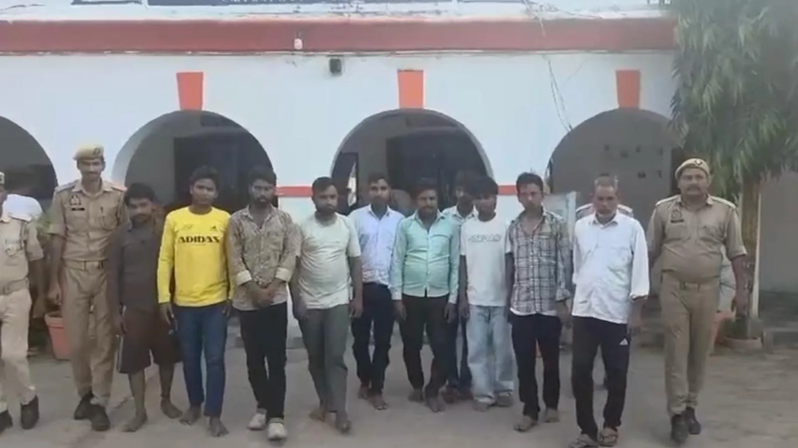 Police arrest ten for brawl at Sambhal Ganesh fair, parade accused publicly