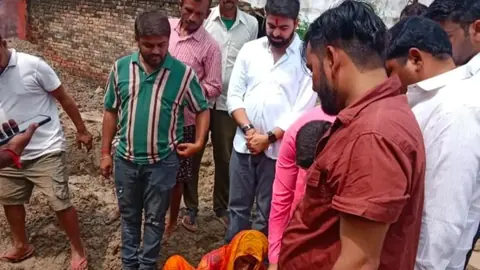 Family living under plastic sheets after home collapse gets help to rebuild in Pratapgarh