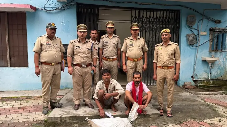 Forest officials arrest two poachers with spotted deer meat in Bahraich wildlife division